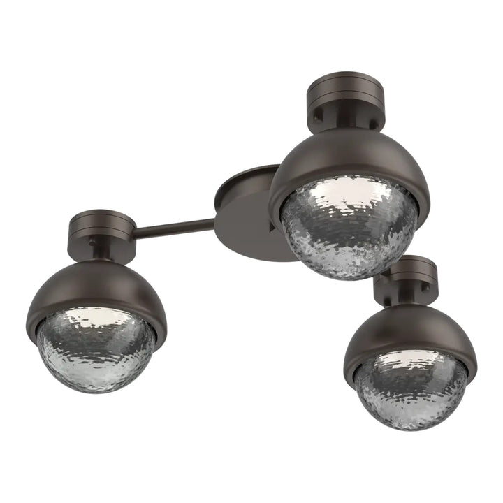 Cabochon Hub &amp; Spoke by Hammerton Studio in Flat Bronze with Smoke glass