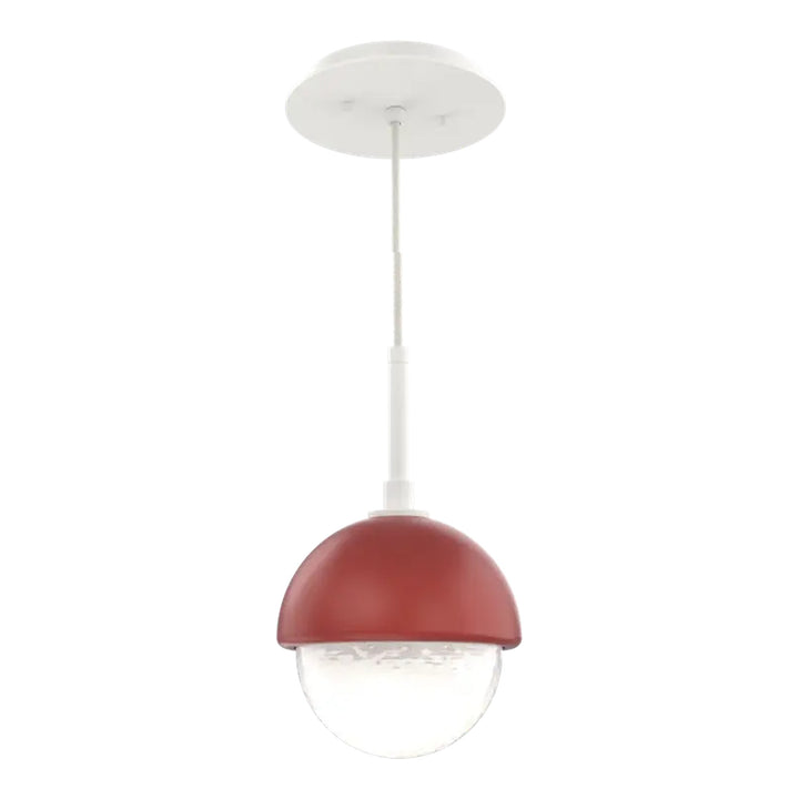 Cabochon Pendant by Hammerton Studio with Cinnamon Red accent