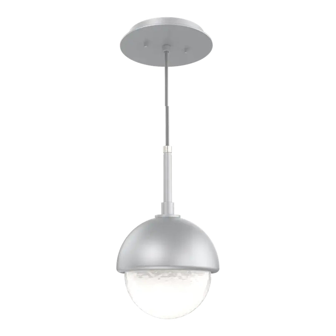 Cabochon Pendant by Hammerton Studio in Classic Silver with White glass
