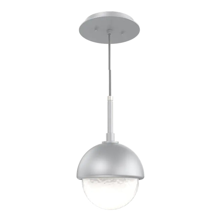 Cabochon Pendant by Hammerton Studio in Classic Silver with White glass