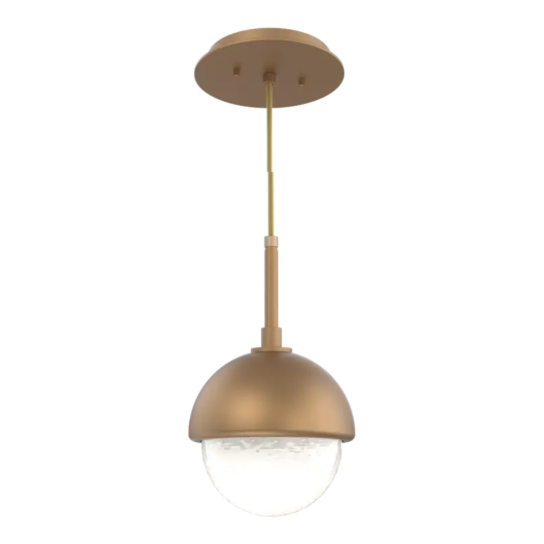 Cabochon Pendant by Hammerton Studio in Novel Brass with White glass