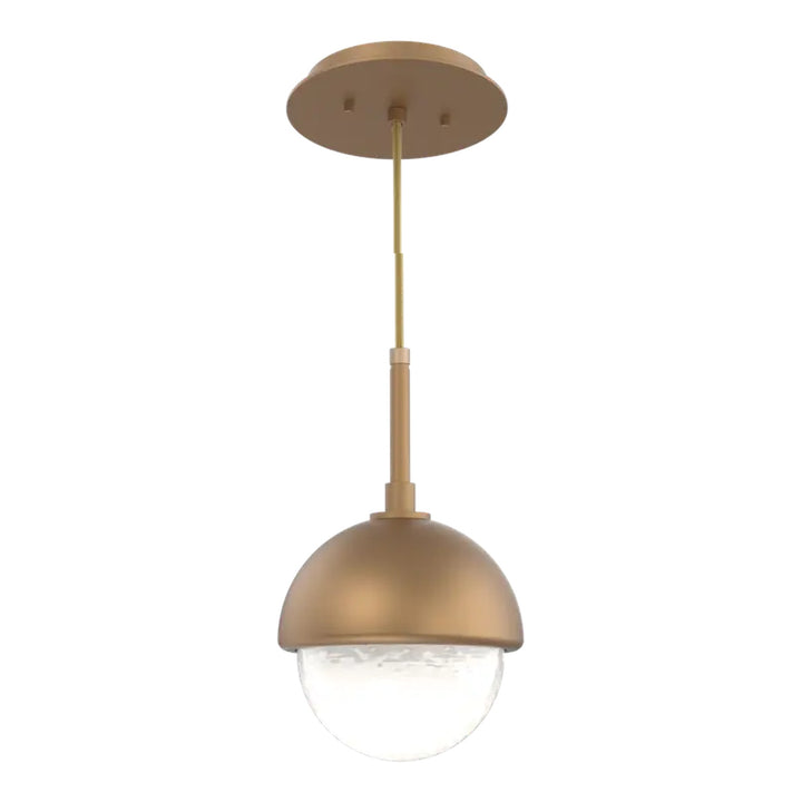 Cabochon Pendant by Hammerton Studio in Novel Brass with White glass