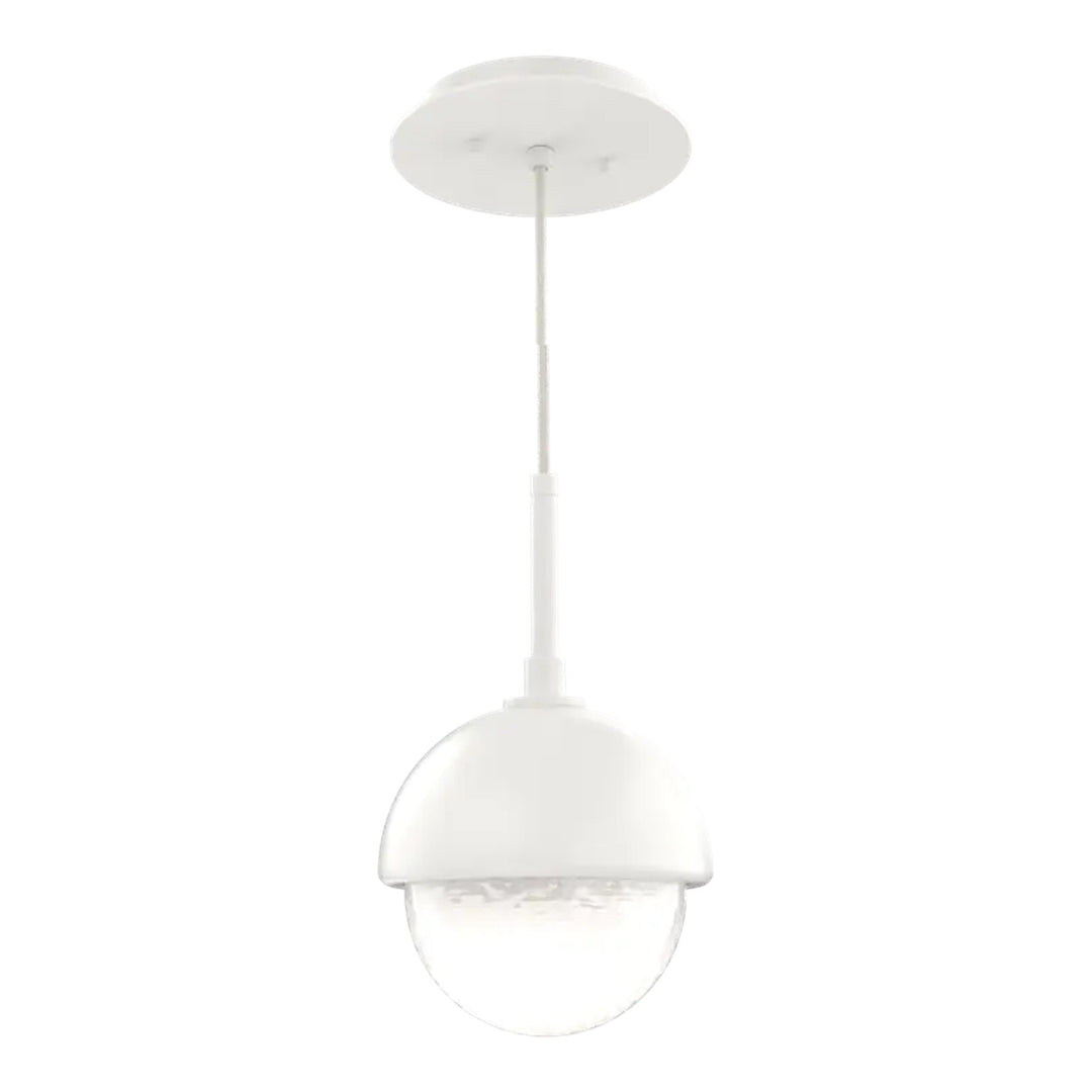 Cabochon Pendant by Hammerton Studio in Salt White with White glass