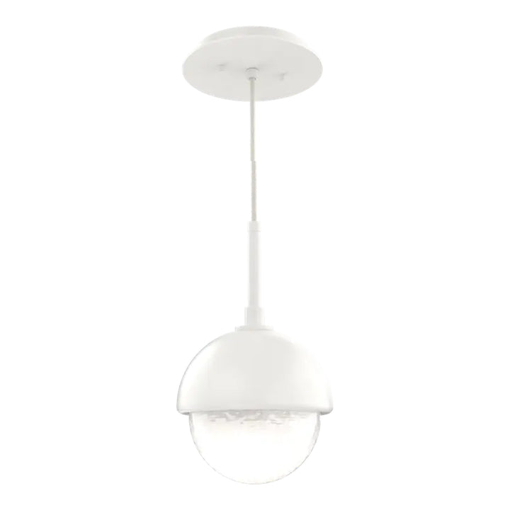 Cabochon Pendant by Hammerton Studio in Salt White with White glass