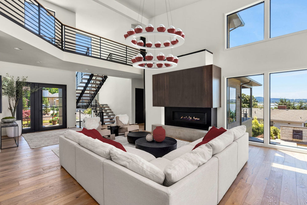 Cabochon Ring Chandelier by Hammerton Studio in a styled interior