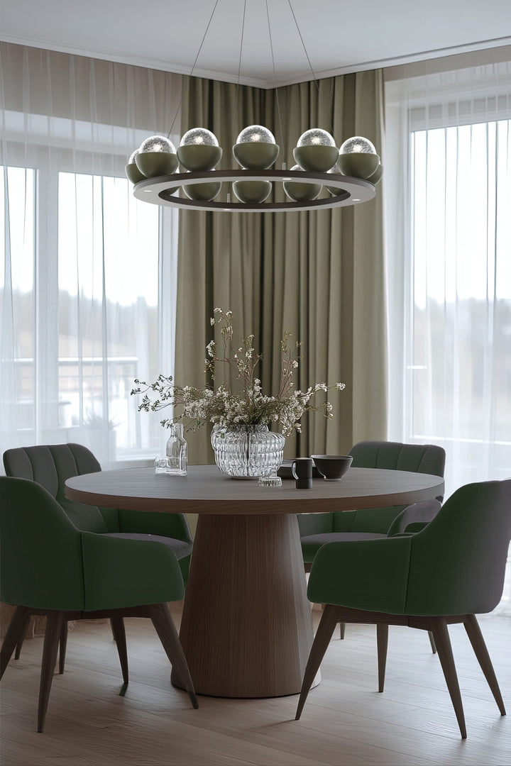 Cabochon Ring Chandelier by Hammerton Studio in a styled interior