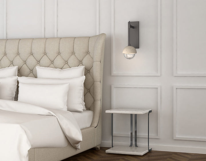 Cabochon Tempo Sconce by Hammerton Studio in a styled interior