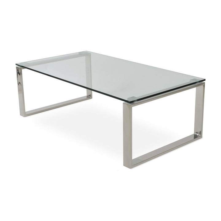 Calvin Glass Coffee Table by Soho Concept — full product view