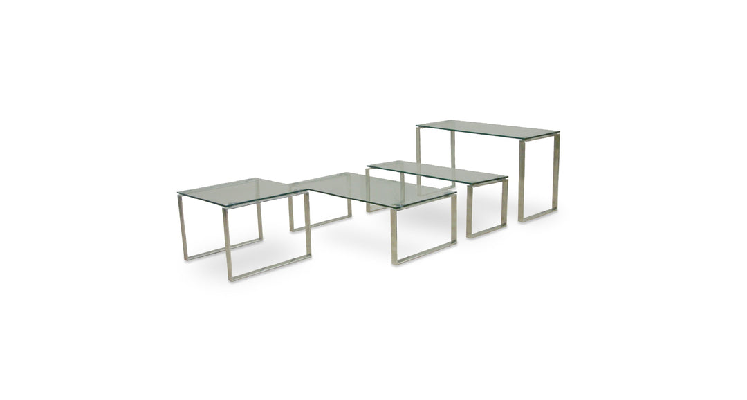 Calvin Glass Console Sofa Table Soho Concept