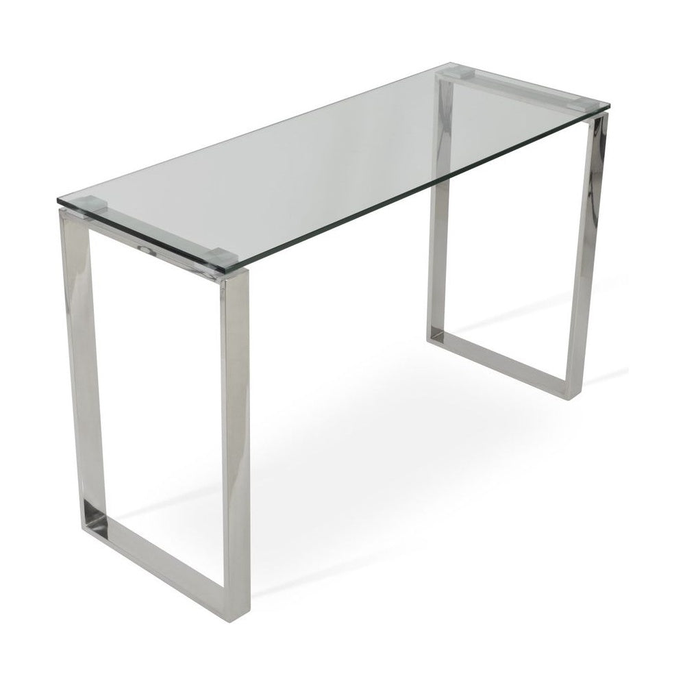 Calvin Glass Console Sofa Table by Soho Concept — full product view