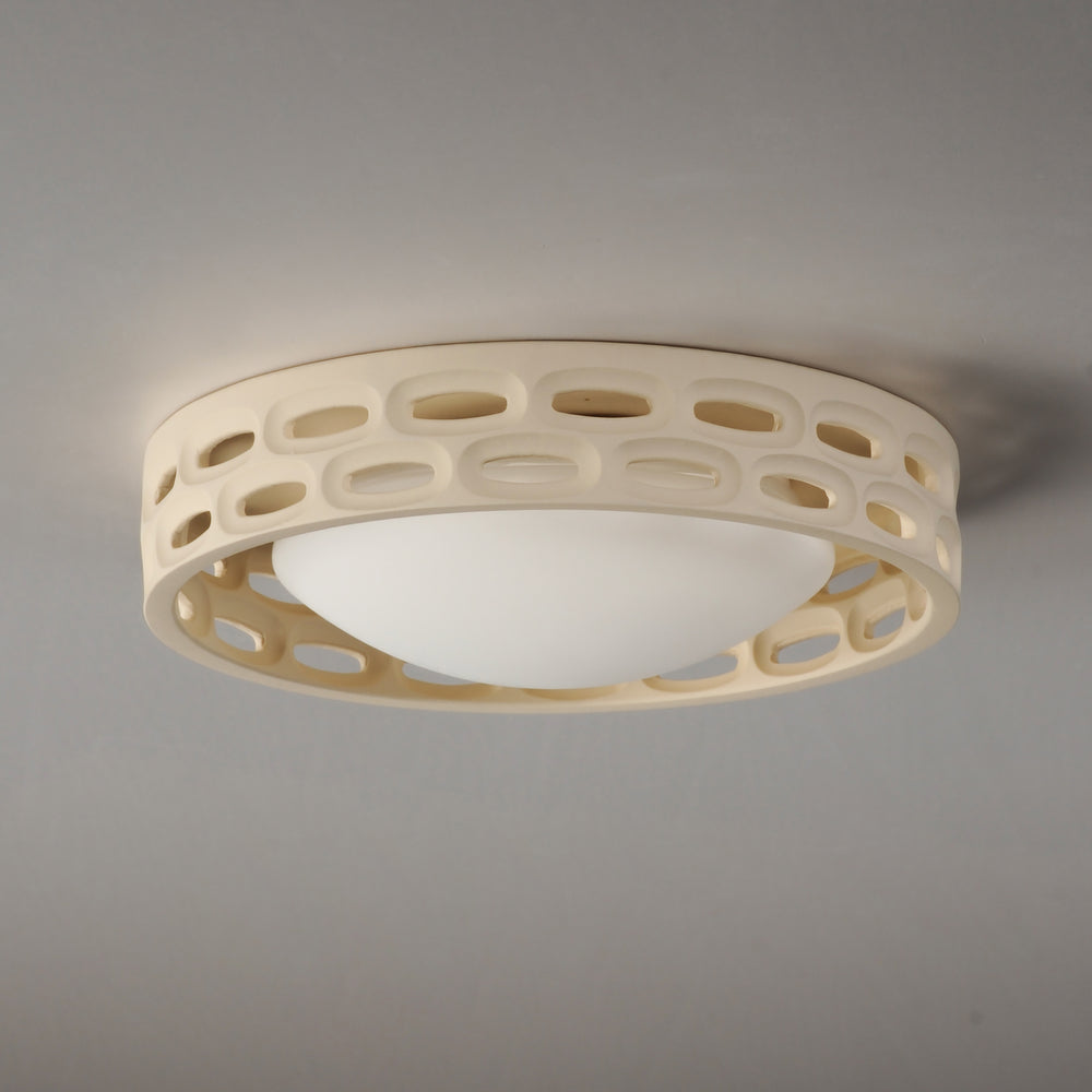 Cambria 13" LED Flush Mount - 5CCT by ET2 Lighting, styled view 1