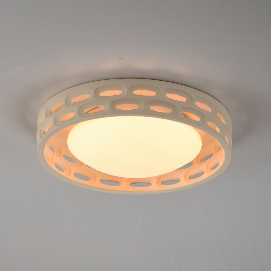 Cambria 13" LED Flush Mount - 5CCT by ET2 Lighting, styled view 2