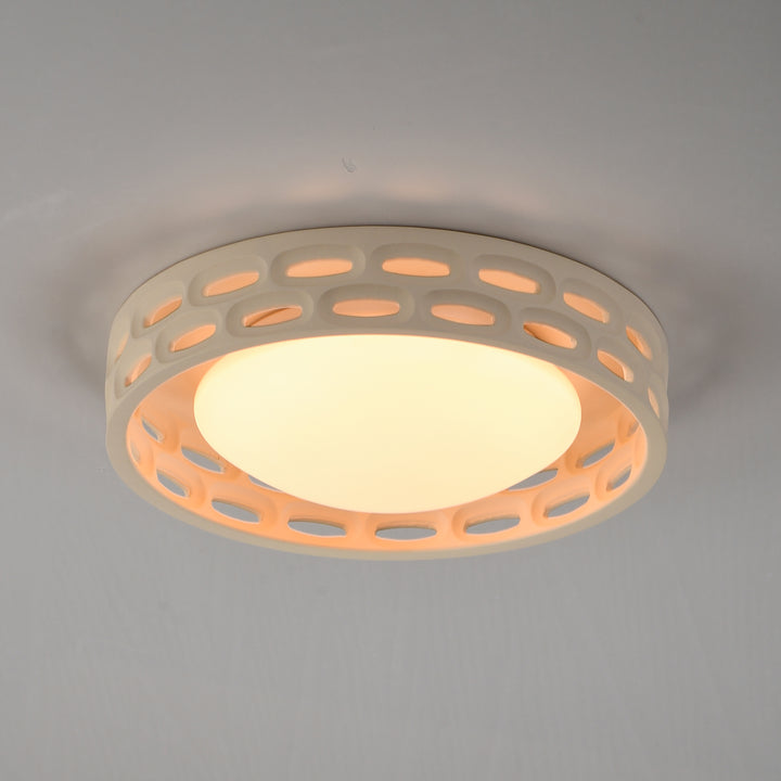 Cambria 13" LED Flush Mount - 5CCT by ET2 Lighting, styled view 2