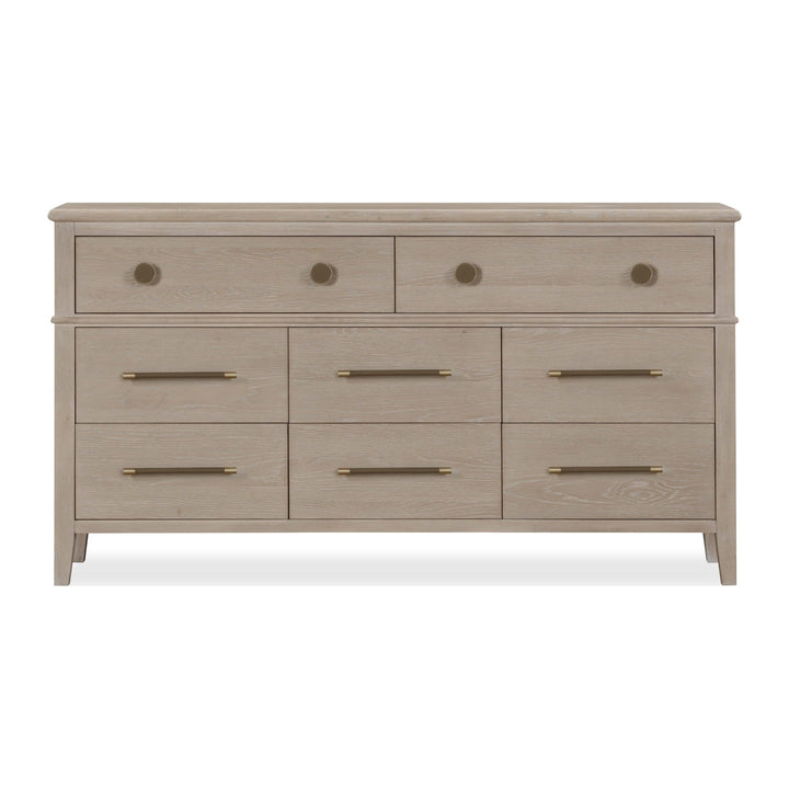 Camden Eight Drawer Dresser by Modus in Chai — on a white background