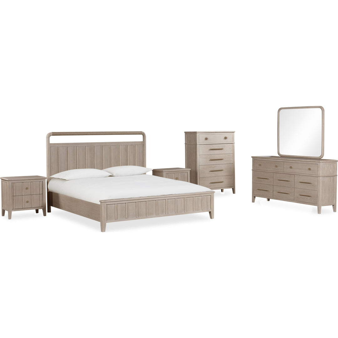 Camden Shiplap Platform Bed in Chai — shown with the Camden bedroom group — white background