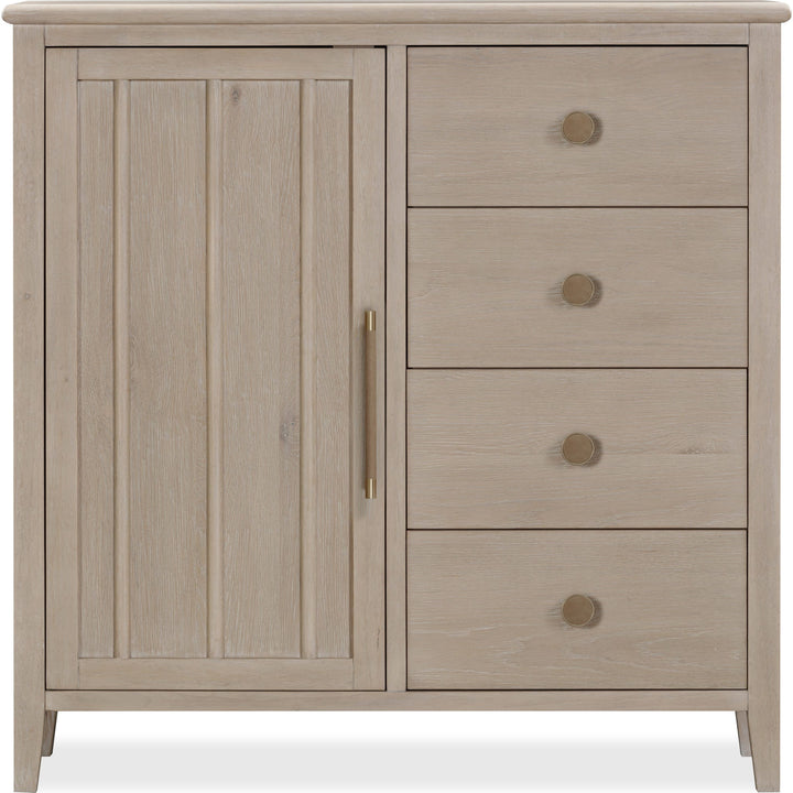 Camden Six Drawer One Door Chest in Chai — on a white background