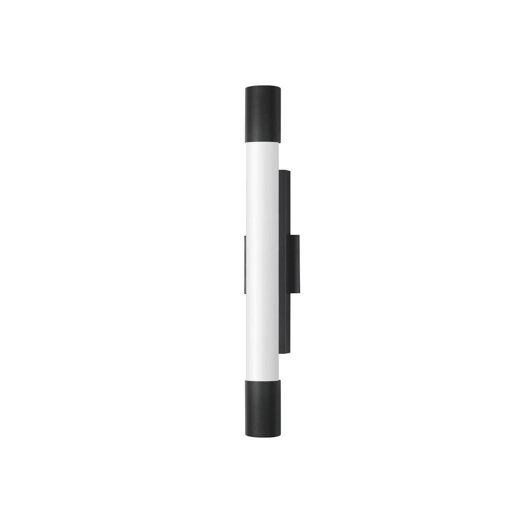 Canello 30" LED Outdoor Wall Sconce by ET2 Lighting in Black, front view