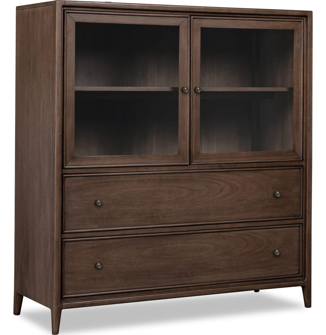 Carlisle Door Chest in Pecan Pie — on a white background