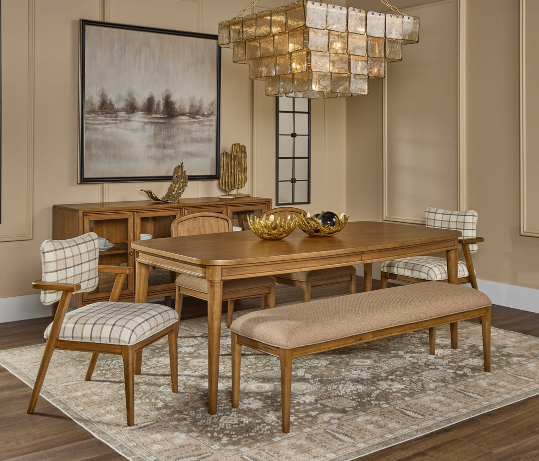 Carlisle Extendable Dining Table in Toffee Crunch — lifestyle photo