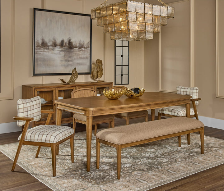 Carlisle Extendable Dining Table in Toffee Crunch — lifestyle photo