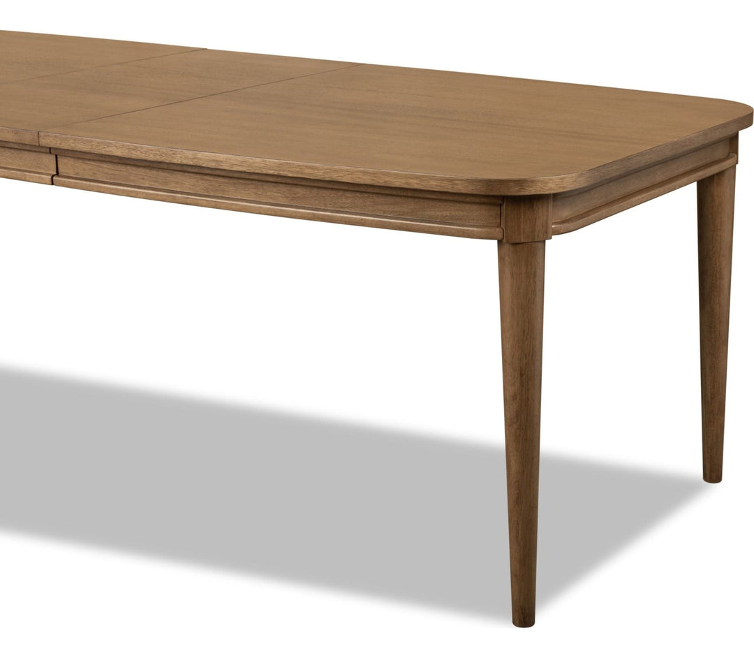 Carlisle Extendable Dining Table in Toffee Crunch — product view on a white background