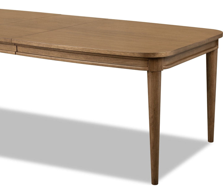 Carlisle Extendable Dining Table in Toffee Crunch — product view on a white background