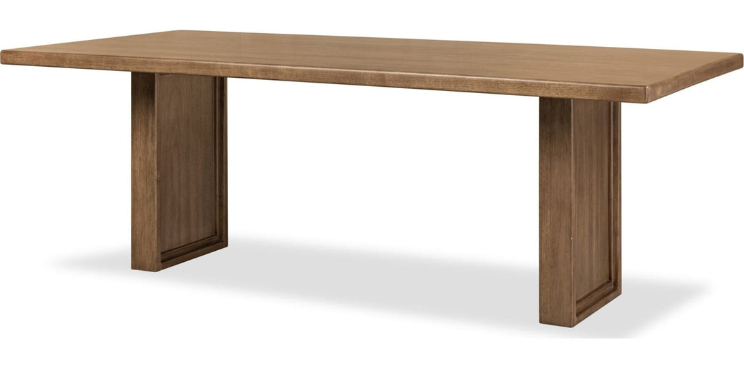 Carlisle Fixed Dining Table in Toffee Crunch — product view on a white background