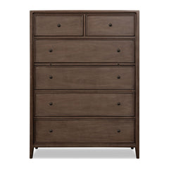 Carlisle Six Drawer Chest by Modus in Pecan Pie — on a white background