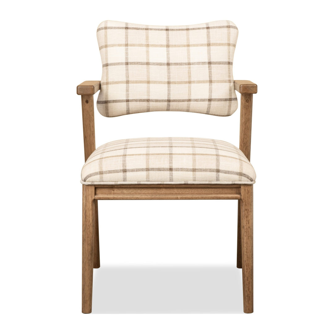 Carlisle Upholstered Arm Chair by Modus in Picnic — product view on a white background