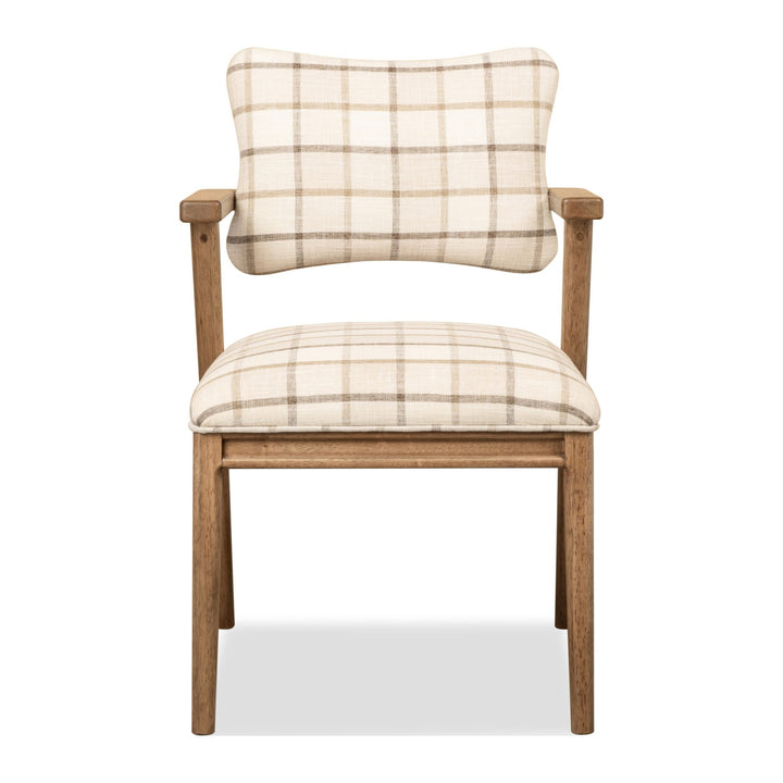 Carlisle Upholstered Arm Chair by Modus in Picnic — product view on a white background