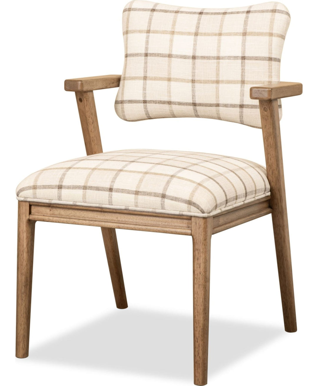 Carlisle Upholstered Arm Chair in Picnic — product view on a white background