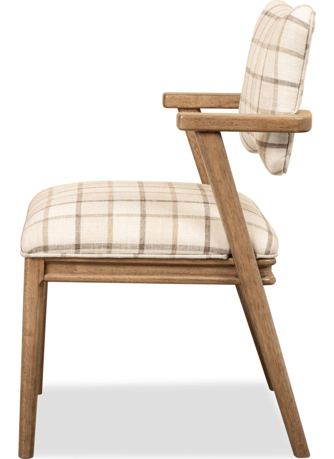 Carlisle Upholstered Arm Chair in Picnic — product view on a white background