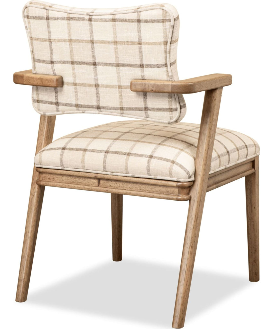 Carlisle Upholstered Arm Chair in Picnic — product view on a white background