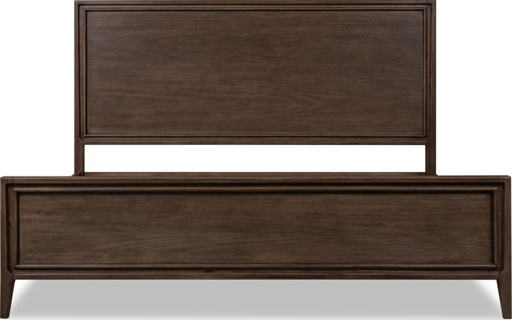 Carlisle Wood Panel Bed — front view without mattress