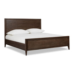 Carlisle Wood Panel Bed by Modus — white background, angled view