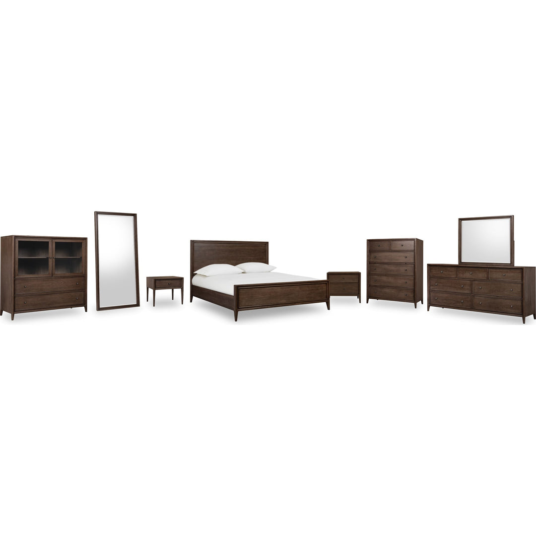 Carlisle Wood Panel Bed — shown with the Carlisle bedroom group — white background