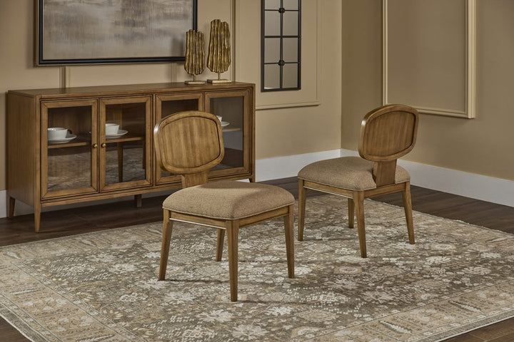 Carlisle Wood Side Chair in Toffee Crunch — lifestyle photo