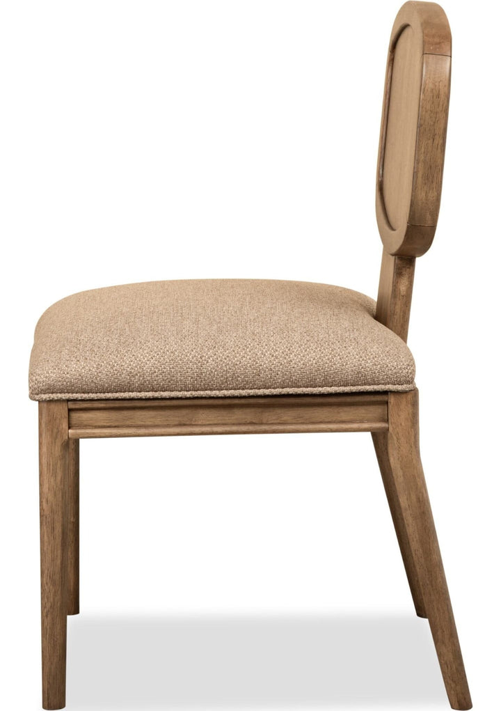 Carlisle Wood Side Chair in Toffee Crunch — product view on a white background
