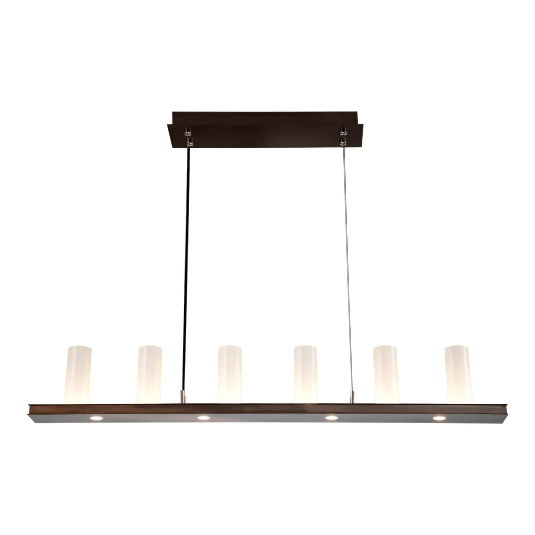 Carlyle Corona Linear Chandelier by Hammerton Studio in Gunmetal