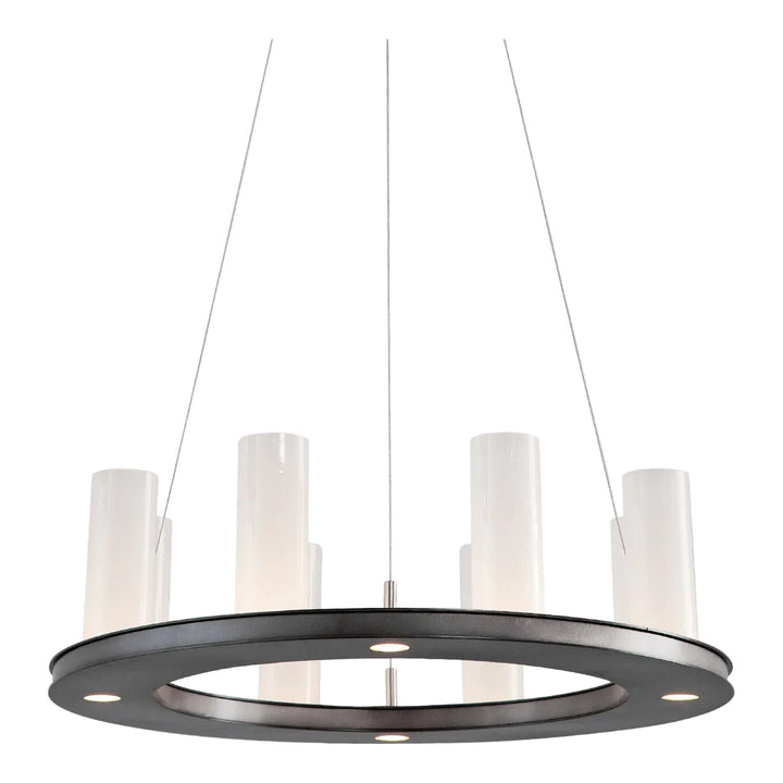 Carlyle Corona Ring Chandelier by Hammerton Studio – Small in Matte Black
