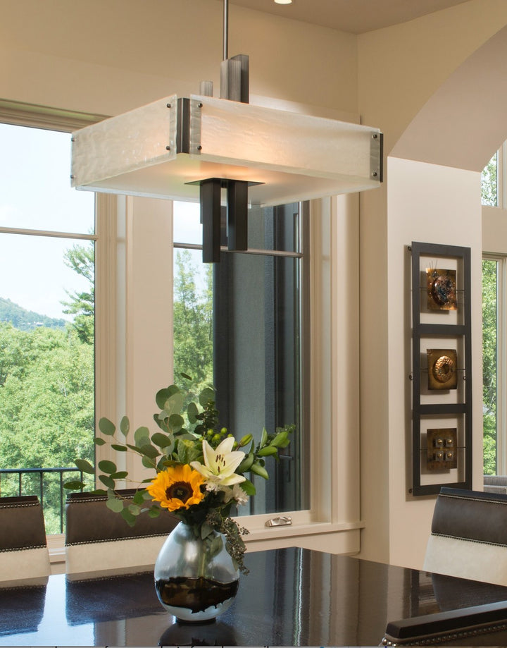 Carlyle Square Chandelier by Hammerton Studio in a styled interior