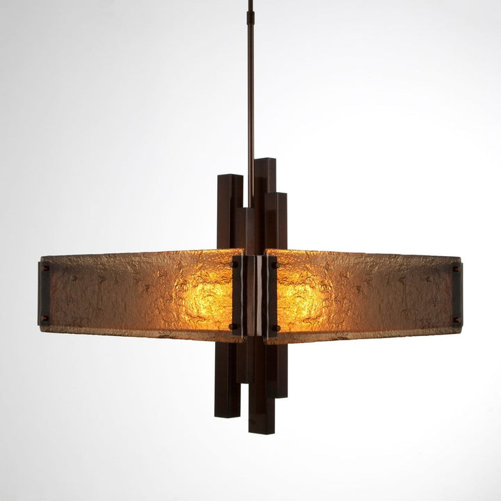 Carlyle Square Chandelier by Hammerton Studio in a styled interior