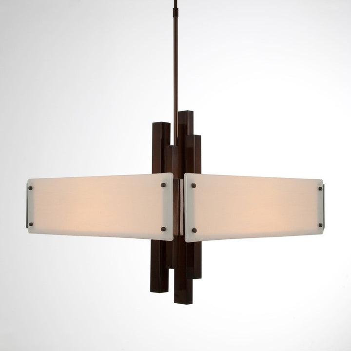 Carlyle Square Chandelier by Hammerton Studio in a styled interior