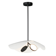 Carmen 24" LED Pendant by ET2 Lighting in Black finish