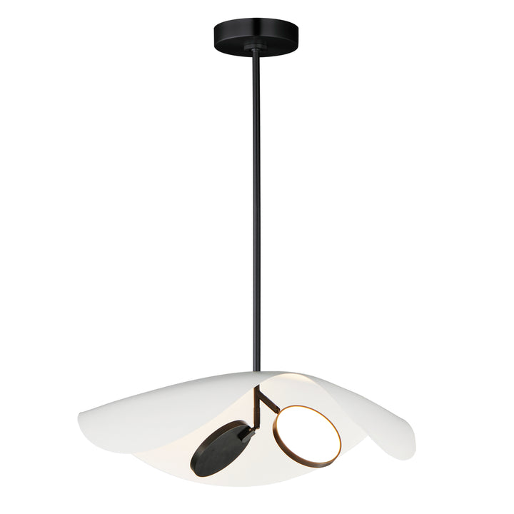 Carmen 24" LED Pendant by ET2 Lighting in Black finish
