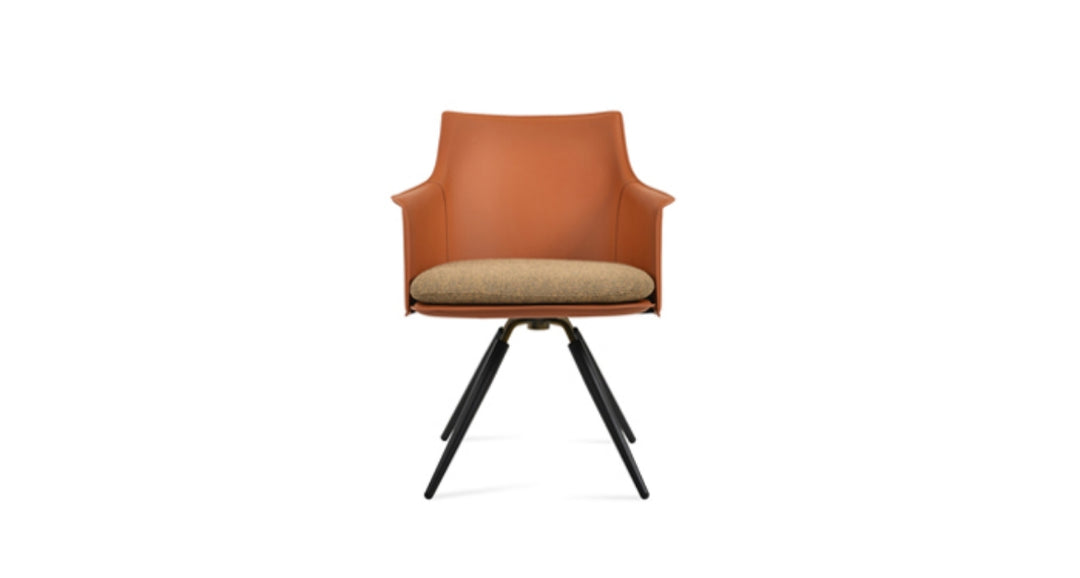 Briancon Carrot Swivel Armchair Soho Concept