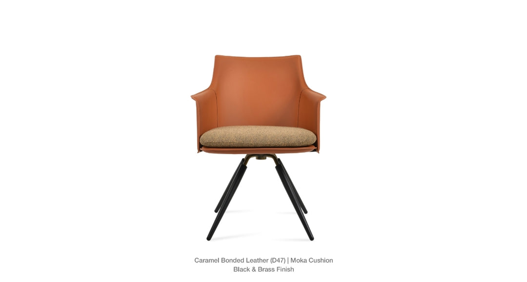 Briancon Carrot Swivel Armchair Soho Concept