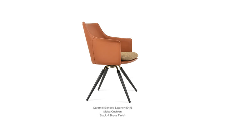 Briancon Carrot Swivel Armchair Soho Concept