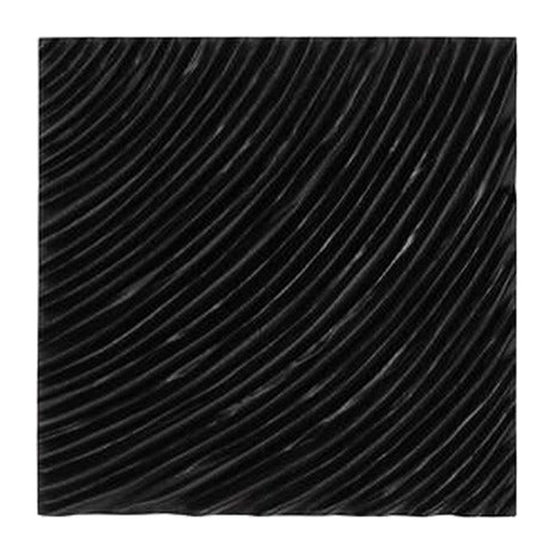 Carved Wall Tile, Black, Curve Phillips Collection