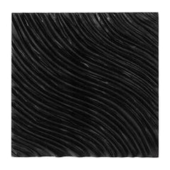 Carved Wall Tile, Black, Wave Phillips Collection